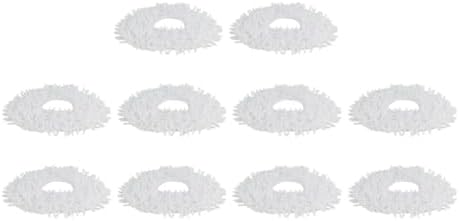 10pcs Mop Cloths for Automated Sweeper Vacuum Cleaner Replacement Pad