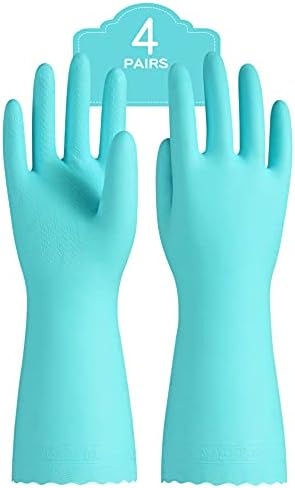 PACIFIC PPE Reusable 4-Pack Latex Free Cleaning Gloves