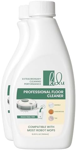 KIDU 2-Pack Multi-Surface Floor Cleaner Robot Mop Compatible Eco-Friendly