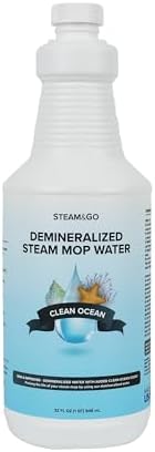 Steam Go Demineralized Water - 32oz Ready-to-Use for Steam Mops