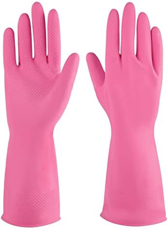 IUCGE Rubber Cleaning Gloves 3 or 6 Pairs Reusable