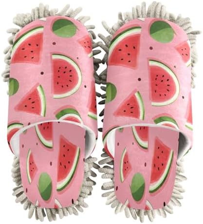 Watermelon Pattern Mopping Slippers - Washable and Comfortable