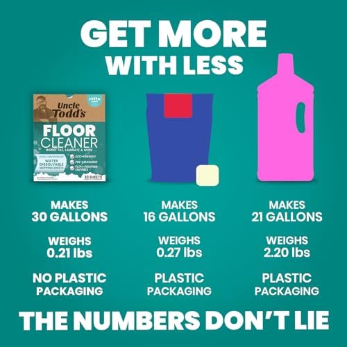 Uncle Todds Ultra Concentrated Floor Cleaner Sheets 30 Pack