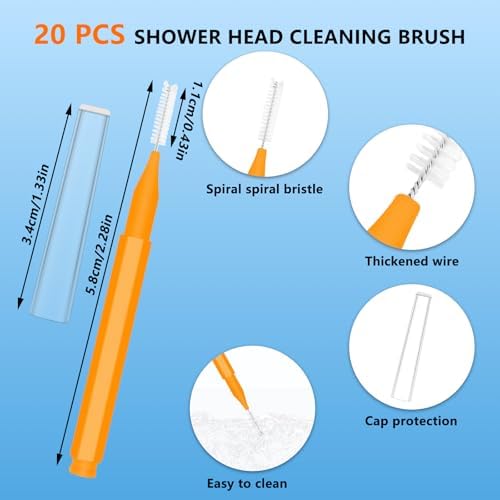 20 Pcs Shower Nozzle Cleaning Brush Tool