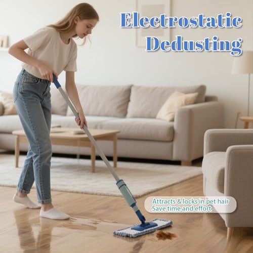 FOITLE 2 Pack Microfiber Mop Pads for Bona