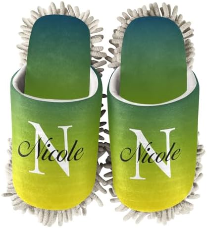 Custom Mop Slippers for Floor Cleaning with Soft Chenille Soles