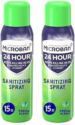 Microban Disinfectant Spray 24 Hour Protection 2 Count