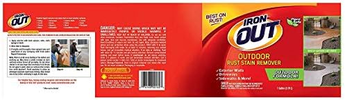 IRON OUT Liquid Rust Stain Remover 2 Gallons