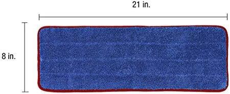 CleanAide All-Purpose Mega Microfiber Mop Pads 6-Pack Red