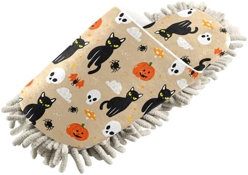 Burbuja Cats Skull Mop Slippers for Women Men