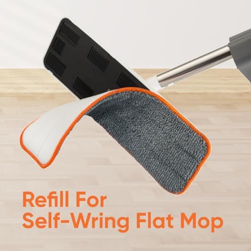 Superio 4-Pack Microfiber Mopping Pads - 8 x 45 Streak-Free