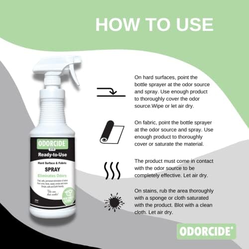 Odorcide Odor Eliminator Spray - 32 Oz Non-Enzymatic Fresh Scent