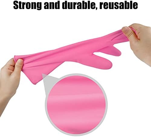 IUCGE Rubber Cleaning Gloves 3 or 6 Pairs Reusable