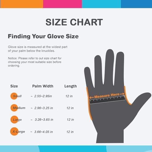 Bamllum Rubber Dishwashing Gloves - 2 Pairs Non-Slip Reusable Latex-Free