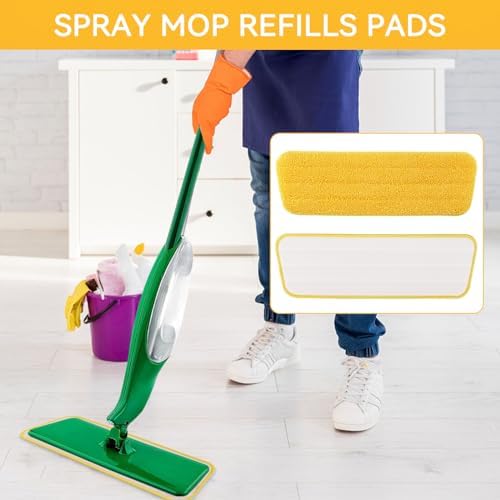 Durable Microfiber Mop Head Replacement for Libman Freedom Spray Mop - 7 Pack