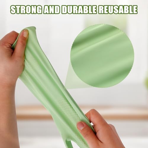 LYKACATT Reusable Rubber Dish Washing Gloves 3 Pairs Non-Slip Kitchen Gloves