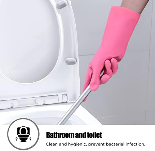 IUCGE Rubber Cleaning Gloves 3 or 6 Pairs Reusable