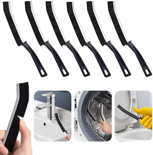 CUNGLIN Crevice Cleaning Brush Narrow Gap Tool for Bathroom Tile Radiator Window Sink and More