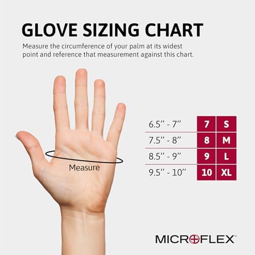 Microflex 10-754 Daily Defense Disposable Latex Gloves Natural