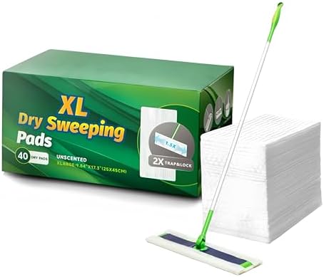SUZZYVINE XL Dry Mop Pads 80 Count for Swiffer