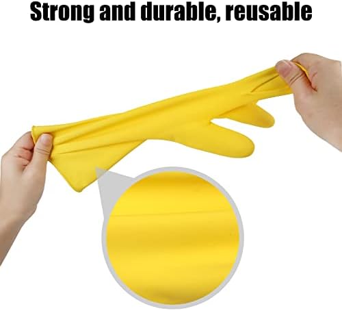 IUCGE Reusable Rubber Dishwashing Gloves 2 or 4 Pairs