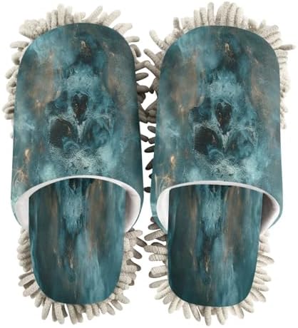 Zhirexin Green Misty Skeleton Cleaning Slippers 1