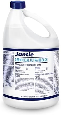 Jantle Bleach Cleaner 1 Gallon 12 Bottles Bulk
