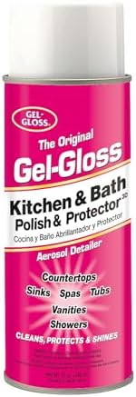Gel-Gloss Original Kitchen and Bath Polish 12oz Pink Aerosol Can