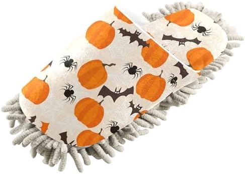 Burbuja Cute Bats Pumpkins Mop Slippers for Home Cleaning