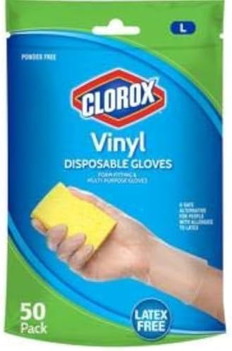 Clorox Disposable Gloves 50 Count Blue