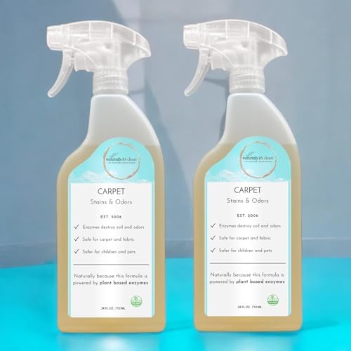 Naturally Its Clean Carpet Stains Odors Cleaner 24oz x2 Pack