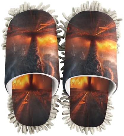 FLildon Microfiber Mop Slippers for Men Women Size L 1