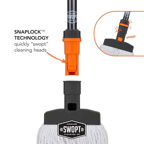 SWOPT Cotton Mop Head - Machine Washable Interchangeable