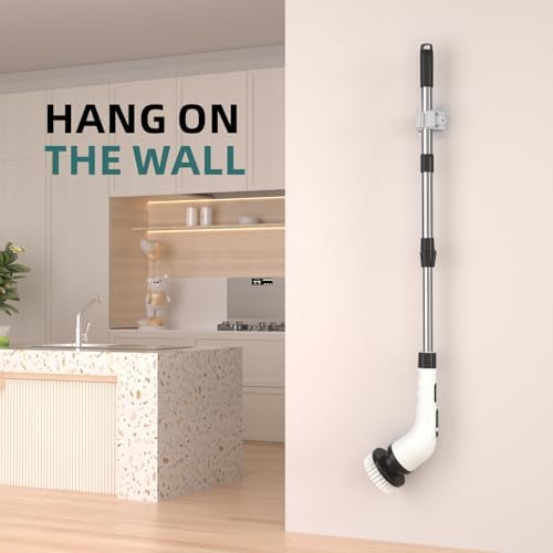 ELEBUILD 9in1 Electric Spin Scrubber with 8 Brush Heads