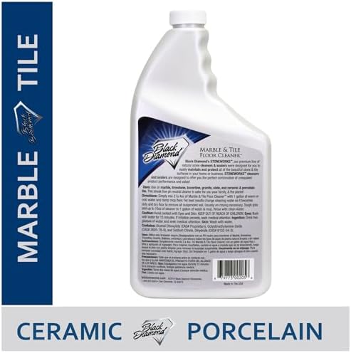 Black Diamond Marble Tile Floor Cleaner No-Rinse Concentrate 1 Quart