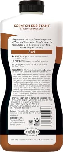 Weiman Wood Floor Polish and Restorer 32 Oz 3PC Bundle 1