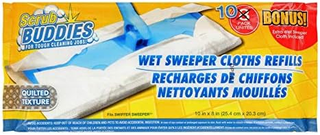 Scrub Buddies Wet Sweeper Cloth Refills Pack of 10 1
