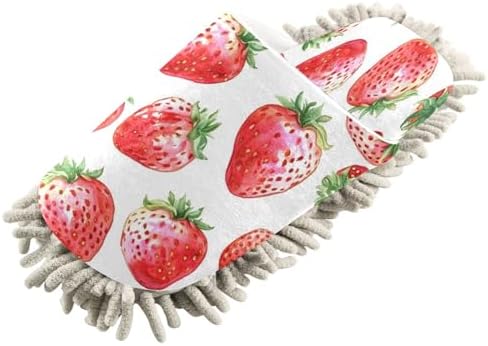 Zhirexin Cartoon Strawberry Cleaning Slippers 1