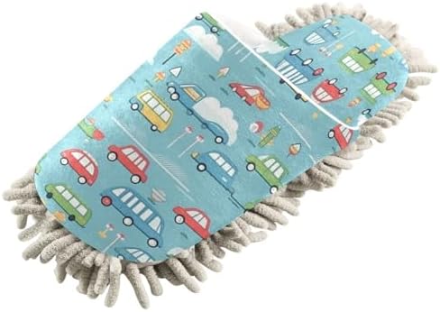 Zhirexin Mop Slippers with Microfiber Mop Pad