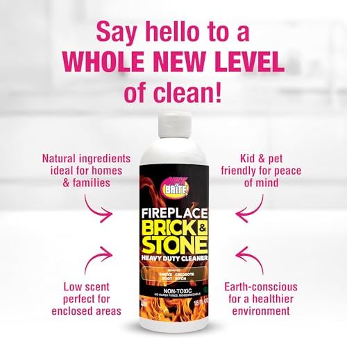 Quick N Brite Fireplace Gel Cleaner 16 oz