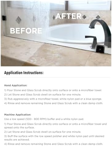 Stone Pro Stone Glass Scrub - Hard Water Stain Remover