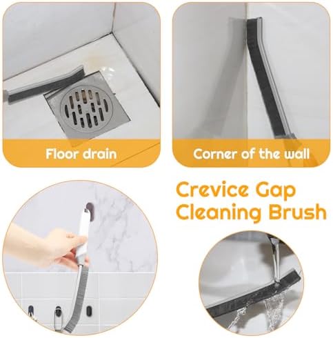 SUOXU 2-Piece Hard Bristle Grout Scrub Brush Set
