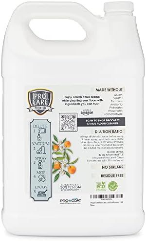ProCare Citrus Floor Cleaner 1 Gallon Made in USA