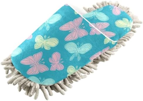 Burbuja Butterflies Mop Slippers for Home Kitchen Cleaning