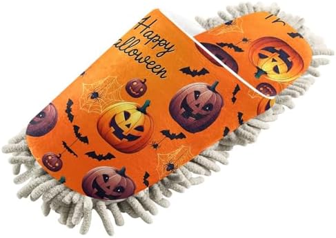 Burbuja Halloween Pumpkins Mop Slippers for Women Men