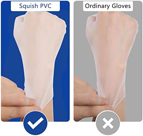 Squish Disposable Gloves 4 Mil Thick 100PCS2Pack Large