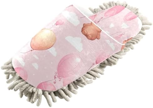 Bulletgxll Bears and Balloons Mopping Slippers - M