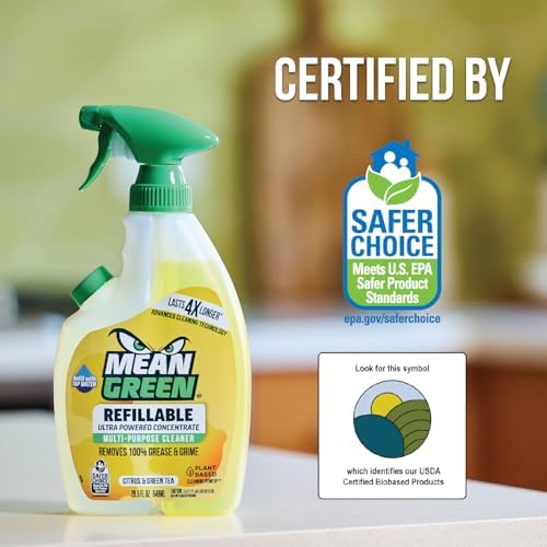 Mean Green Refillable Multi Purpose Cleaner Citrus Green Tea 143 fl oz