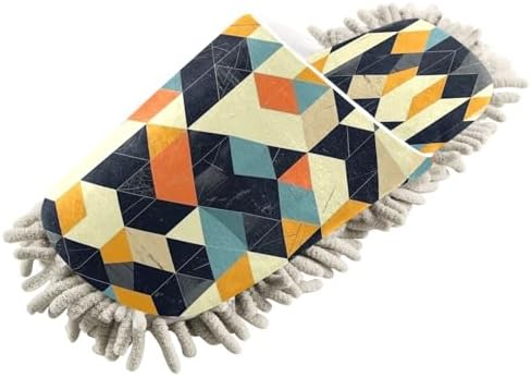 Zhirexin Colorful Lattice Microfiber Cleaning Slippers
