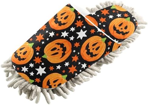 Burbuja Jack O Lantern Mop Slippers for Men Women